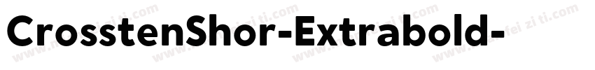 CrosstenShor-Extrabold字体转换