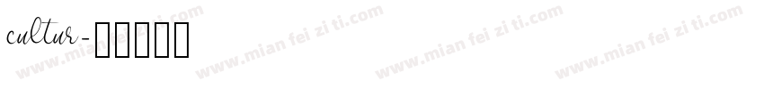 cultur字体转换