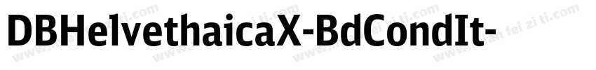DBHelvethaicaX-BdCondIt字体转换