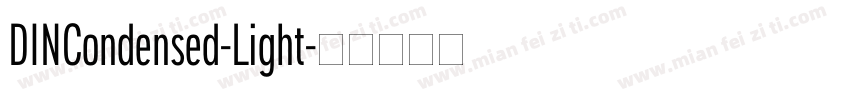 DINCondensed-Light字体转换