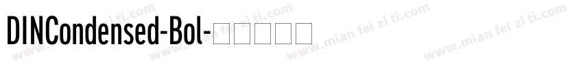 DINCondensed-Bol字体转换