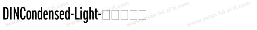 DINCondensed-Light字体转换