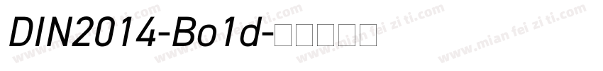 DIN2014-Bo1d字体转换