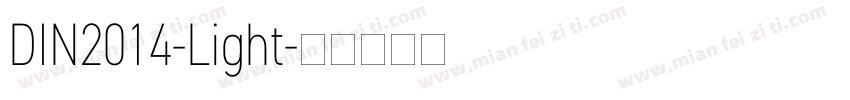 DIN2014-Light字体转换