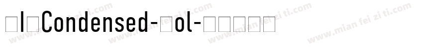 DINCondensed-Bol字体转换