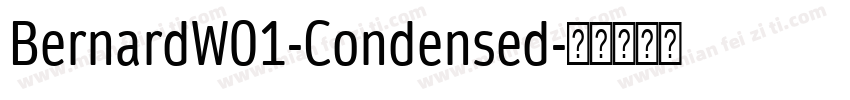BernardW01-Condensed字体转换