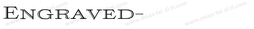 Engraved字体转换