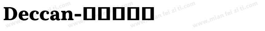 Deccan字体转换