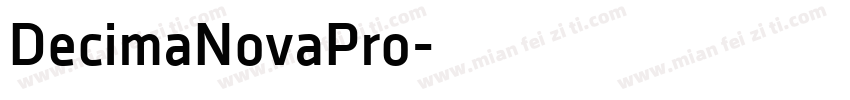 DecimaNovaPro字体转换
