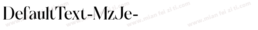 DefaultText-MzJe字体转换