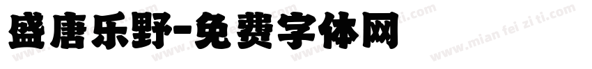盛唐乐野字体转换