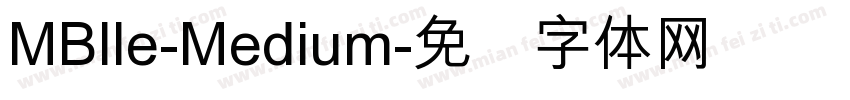 MBlle-Medium字体转换