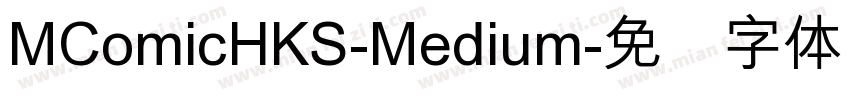 MComicHKS-Medium字体转换