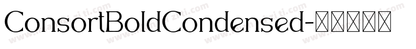 ConsortBoldCondensed字体转换