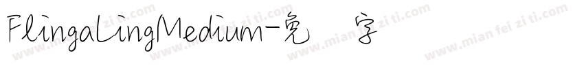 FlingaLingMedium字体转换