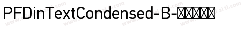 PFDinTextCondensed-B字体转换