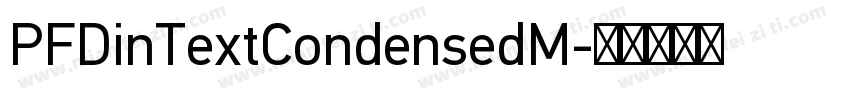 PFDinTextCondensedM字体转换