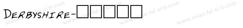 Derbyshire字体转换