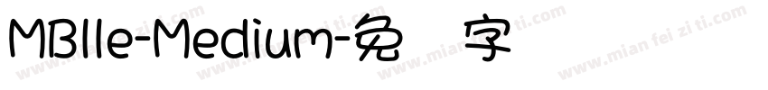 MBlle-Medium字体转换