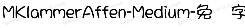 MKlammerAffen-Medium字体转换