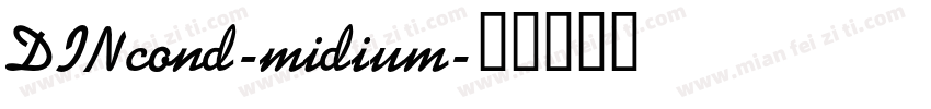 DINcond-midium字体转换