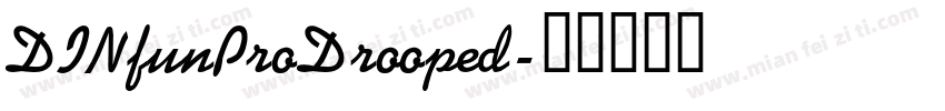 DINfunProDrooped字体转换