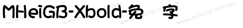 MHeiGB-Xbold字体转换