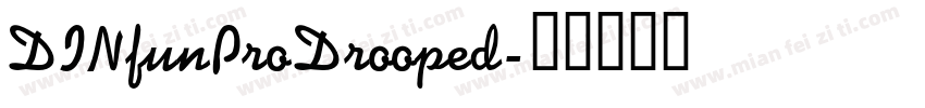 DINfunProDrooped字体转换