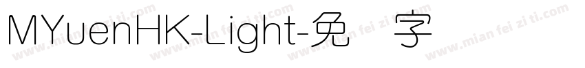 MYuenHK-Light字体转换