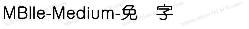 MBlle-Medium字体转换