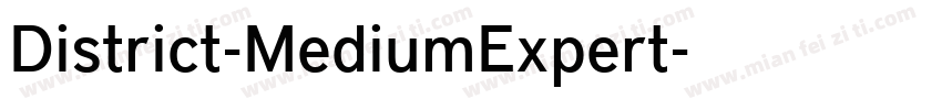 District-MediumExpert字体转换
