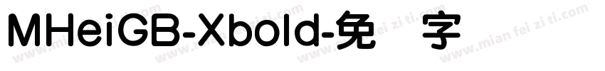 MHeiGB-Xbold字体转换