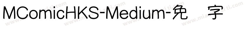 MComicHKS-Medium字体转换
