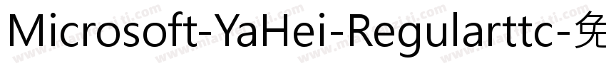 Microsoft-YaHei-Regularttc字体转换