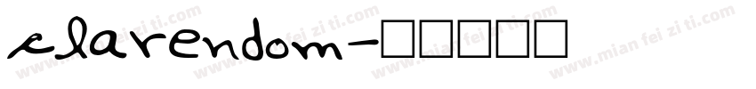 clarendom字体转换