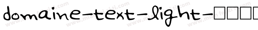 domaine-text-light字体转换
