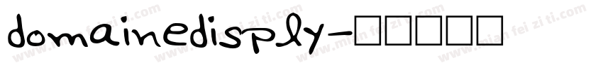 domainedisply字体转换