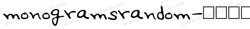 monogramsrandom字体转换