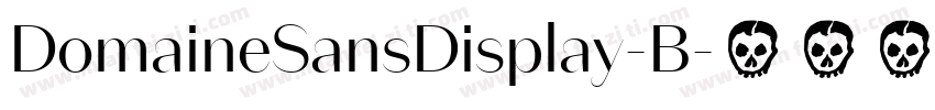 DomaineSansDisplay-B字体转换