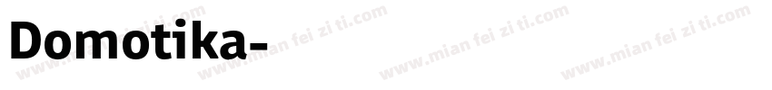 Domotika字体转换