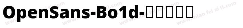 OpenSans-Bo1d字体转换