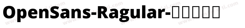 OpenSans-Ragular字体转换