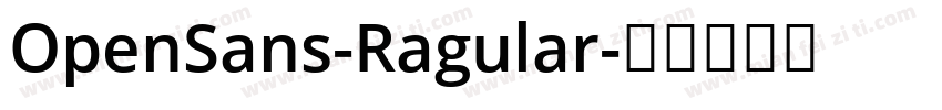 OpenSans-Ragular字体转换