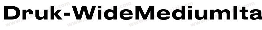 Druk-WideMediumItali字体转换