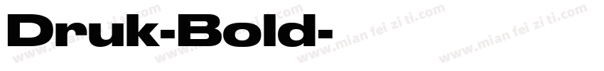 Druk-Bold字体转换
