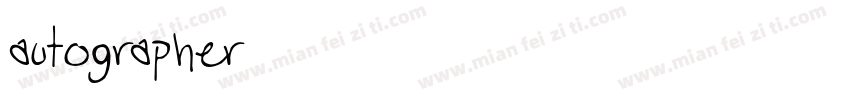 autographer字体转换