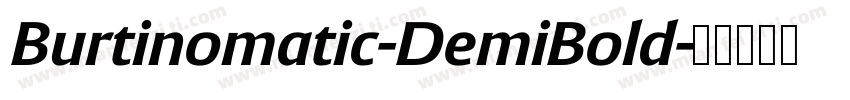 Burtinomatic-DemiBold字体转换