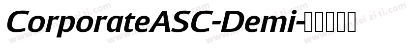 CorporateASC-Demi字体转换