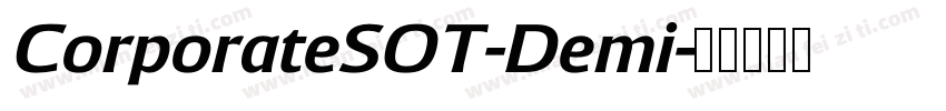 CorporateSOT-Demi字体转换