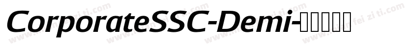 CorporateSSC-Demi字体转换